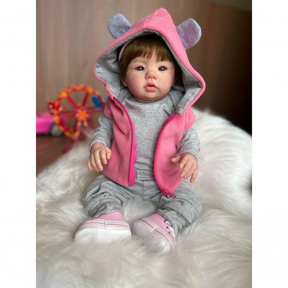 Bebê Reborn Helena - Kit Simples Corpo Do Bebê Vinil - 6