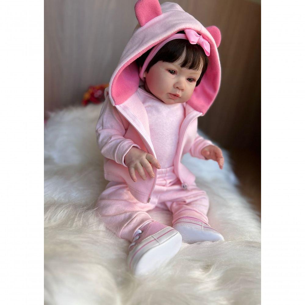 Bebê Reborn Manu - Kit Simples Corpo Do Bebê Tecido - 4