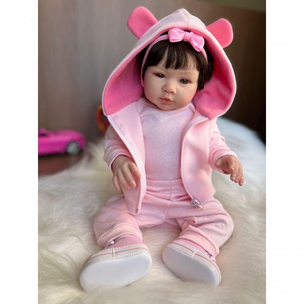 Bebê Reborn Manu - Kit Simples Corpo Do Bebê Tecido - 8