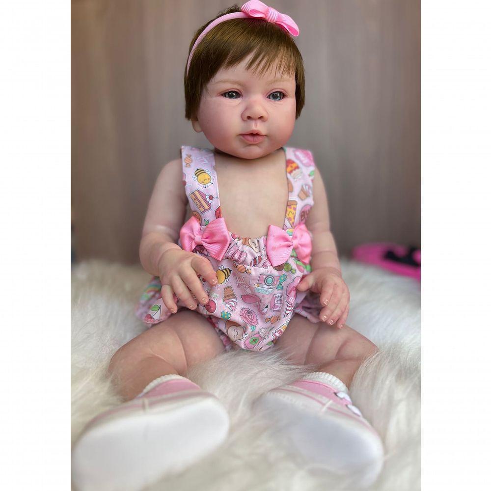 Bebê Reborn Bella - Kit Simples Corpo Do Bebê Tecido - 1