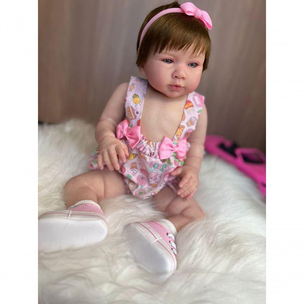 Bebê Reborn Bella - Kit Simples Corpo Do Bebê Tecido - 5