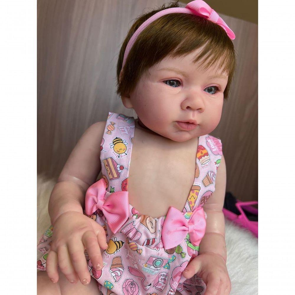 Bebê Reborn Bella - Kit Simples Corpo Do Bebê Tecido - 6