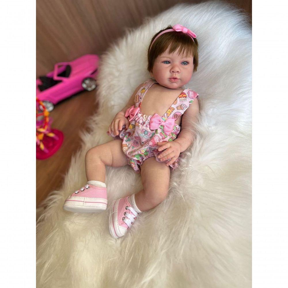 Bebê Reborn Bella - Kit Simples Corpo Do Bebê Tecido - 7
