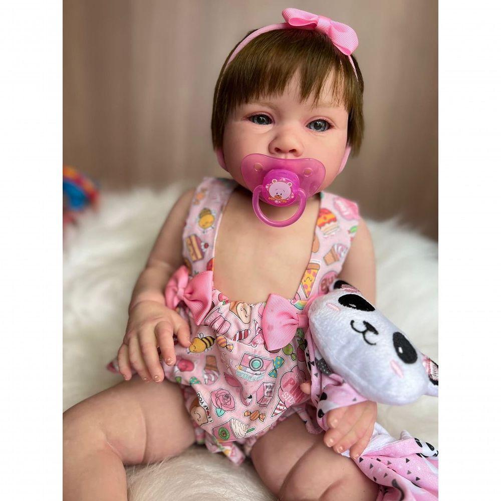 Bebê Reborn Luiza - Kit Completo Corpo Do Bebê Tecido - 6