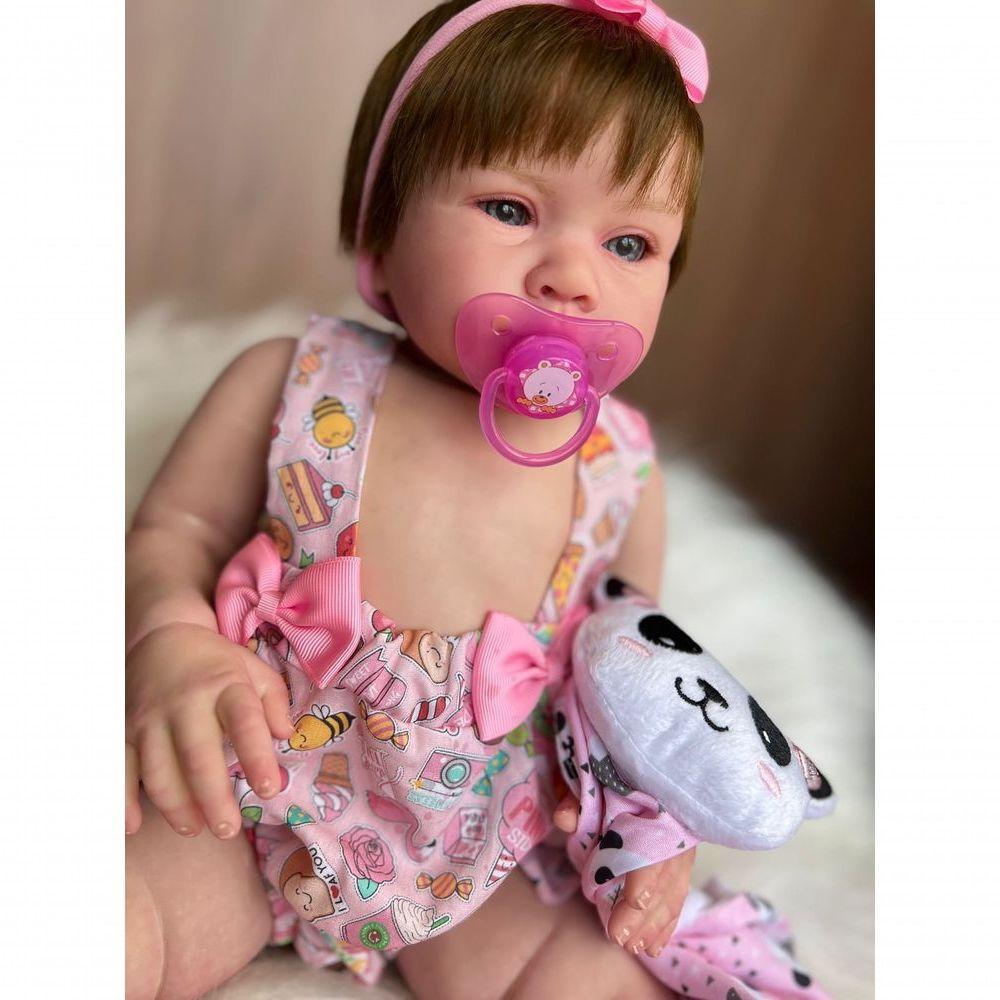 Bebê Reborn Luiza - Kit Completo Corpo Do Bebê Tecido - 8