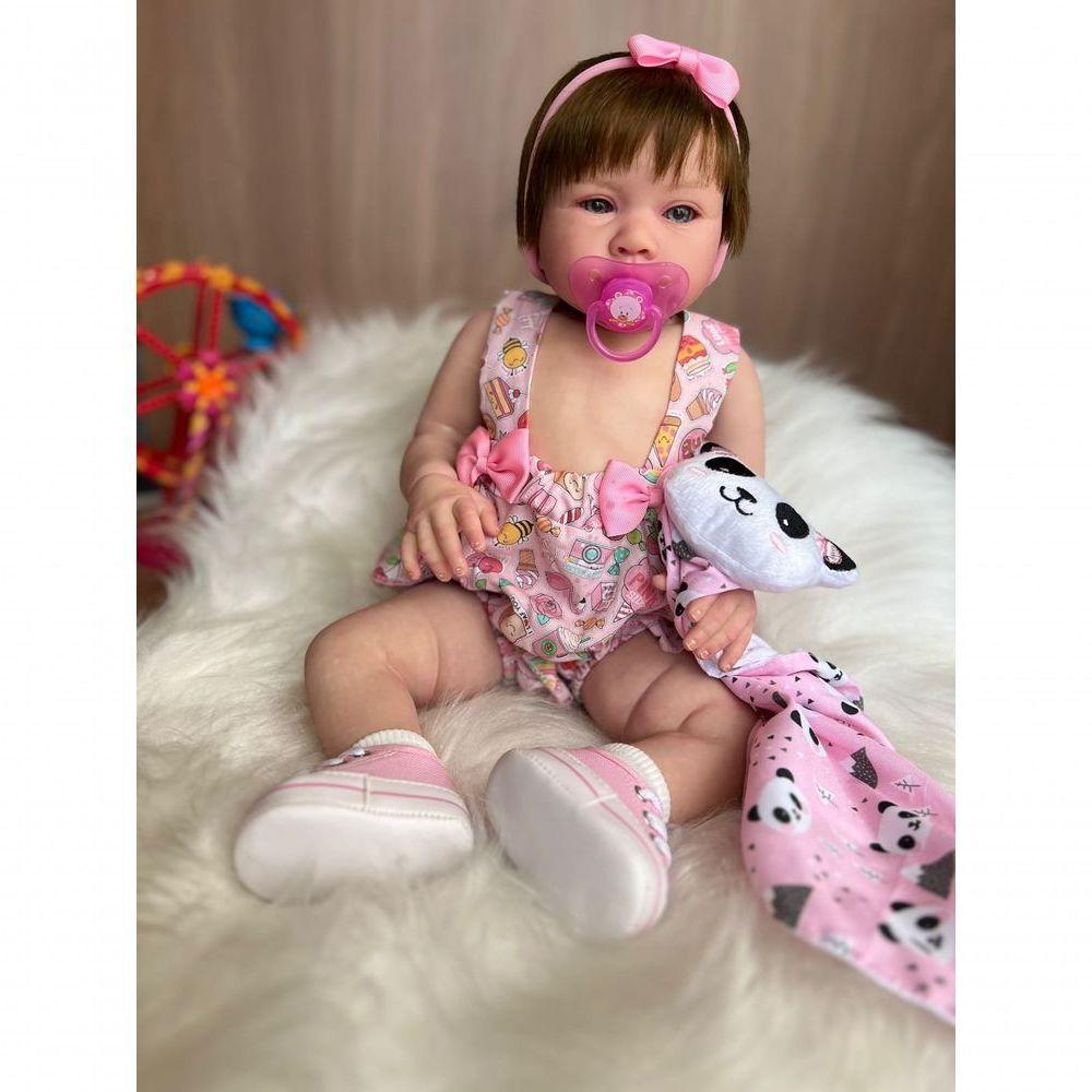 Bebê Reborn Luiza - Kit Completo Corpo Do Bebê Tecido - 10