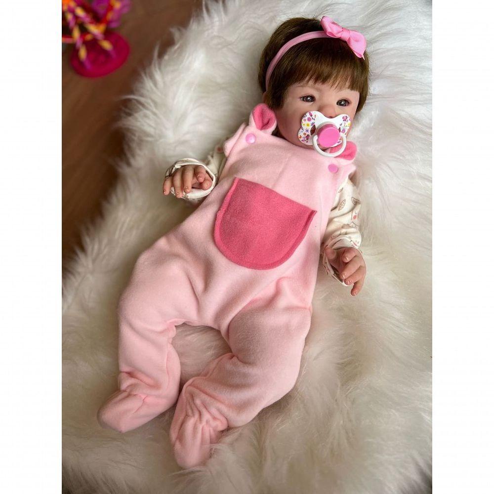 Bebê Reborn Maria - Kit Simples Corpo Do Bebê Tecido - 8