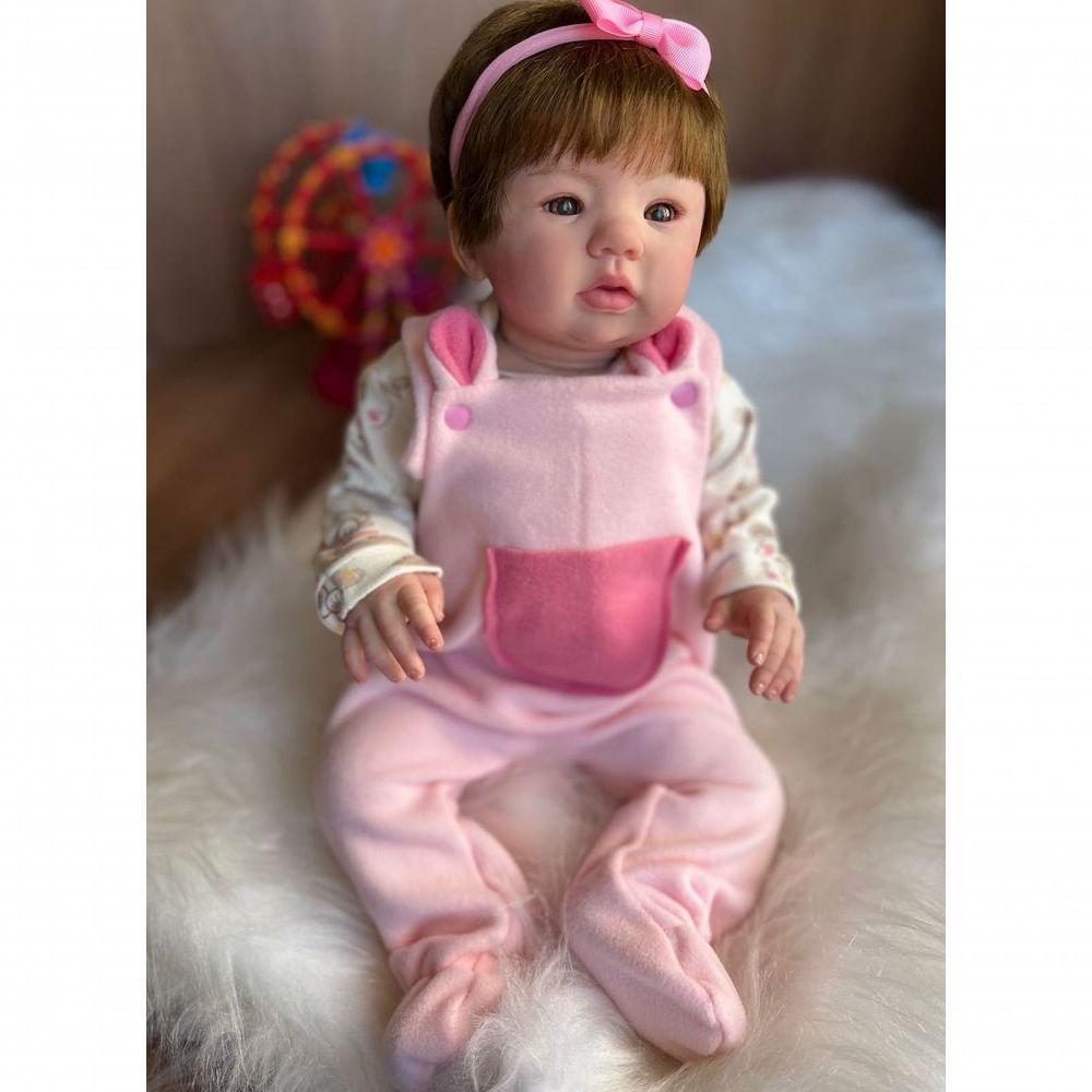 Bebê Reborn Maria - Kit Simples Corpo Do Bebê Tecido - 9