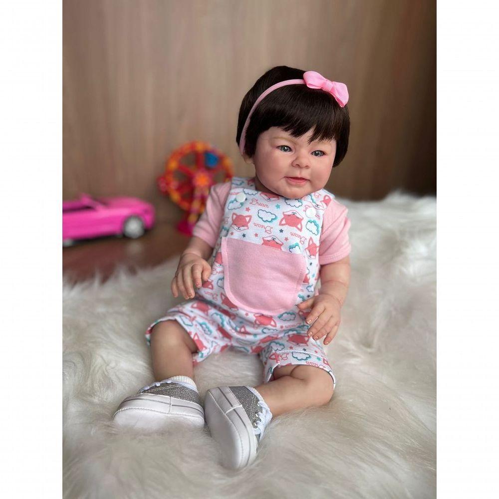 Bebê Reborn Valentina - Kit Simples Corpo Do Bebê Tecido - 3