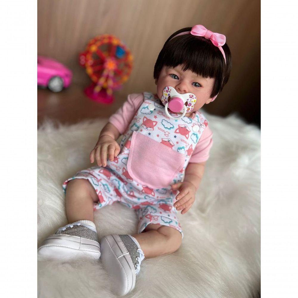 Bebê Reborn Valentina - Kit Simples Corpo Do Bebê Tecido - 7