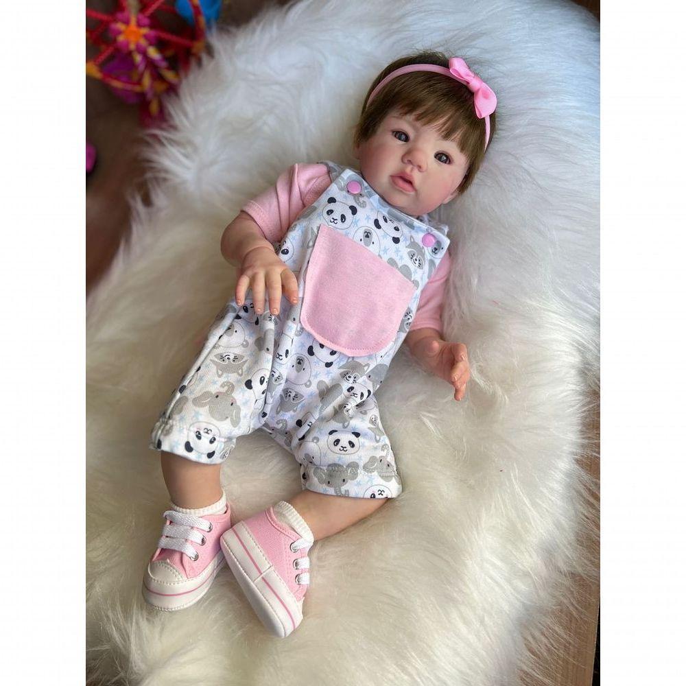 Bebê Reborn Julia - Kit Simples Corpo Do Bebê Vinil - 8