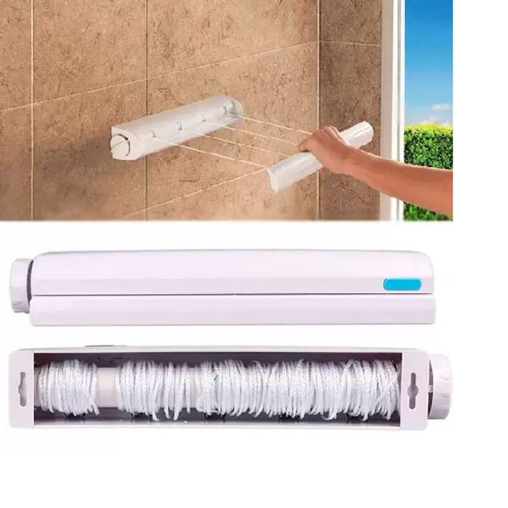 Varal Retrátil Automático Com 4 Cordas Ajustável - 7