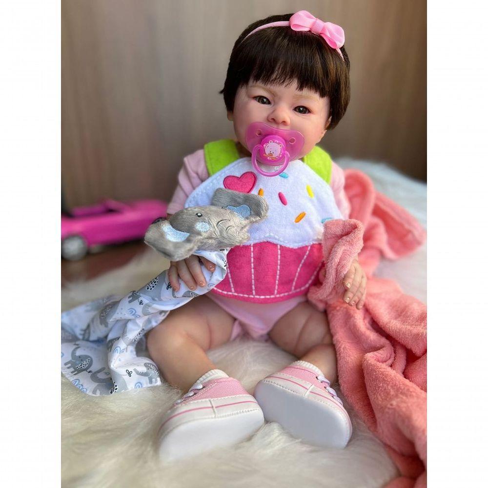 Bebê Reborn Any - Kit Completo Corpo Do Bebê Tecido - 4