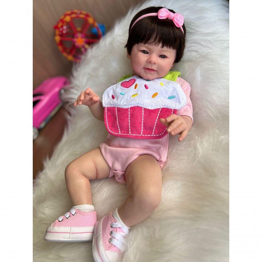 Bebê Reborn Any - Kit Completo Corpo Do Bebê Tecido - 5