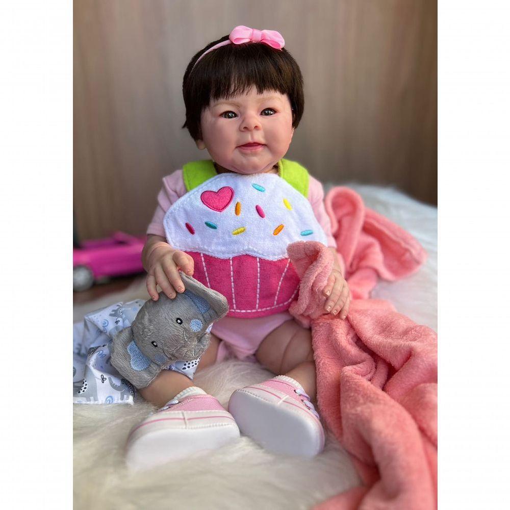 Bebê Reborn Any - Kit Completo Corpo Do Bebê Tecido - 8