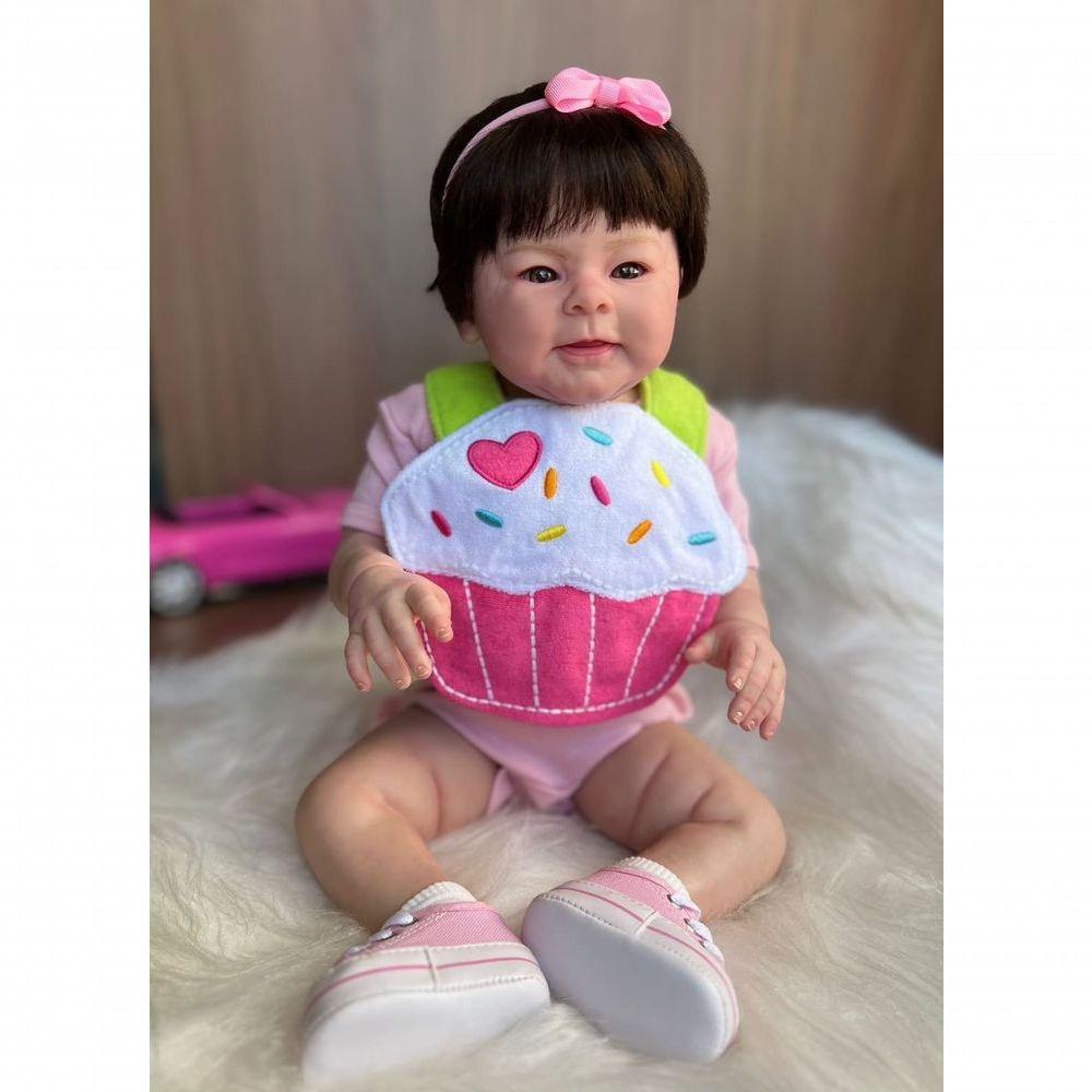 Bebê Reborn Any - Kit Completo Corpo Do Bebê Tecido - 9