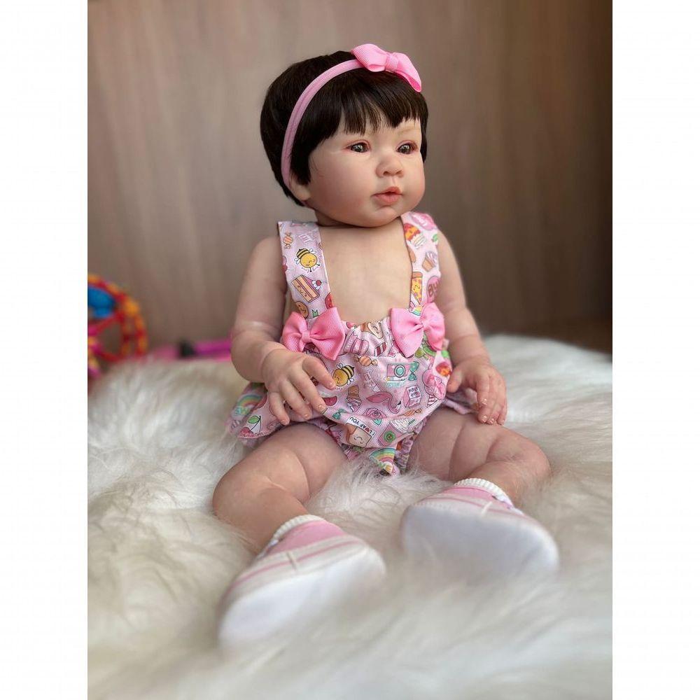 Bebê Reborn Bella - Kit Completo Corpo Do Bebê Tecido - 3