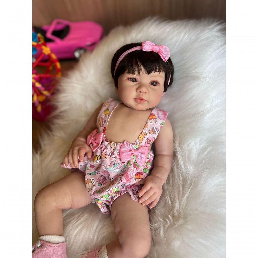 Bebê Reborn Bella - Kit Completo Corpo Do Bebê Tecido - 4
