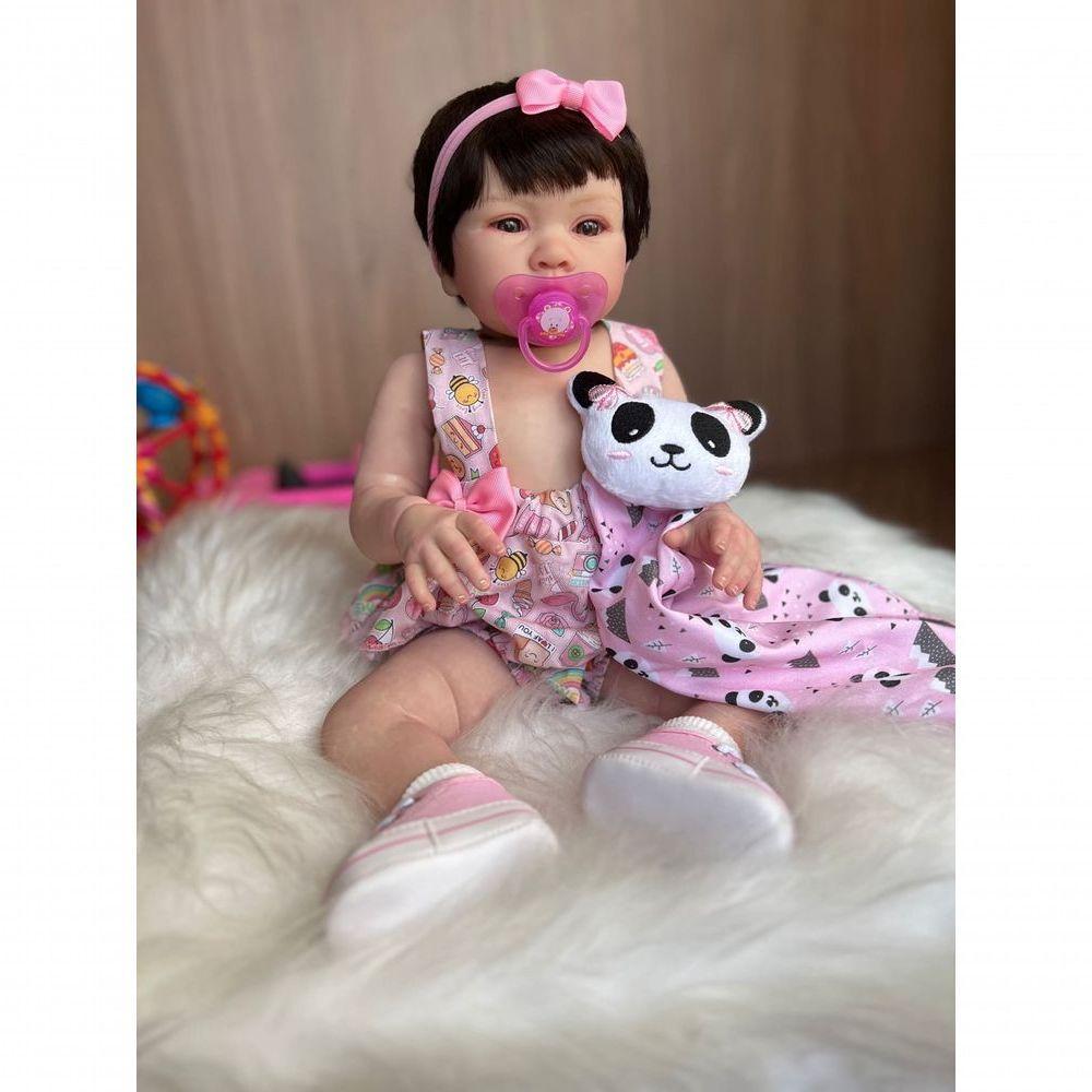 Bebê Reborn Bella - Kit Completo Corpo Do Bebê Tecido - 6