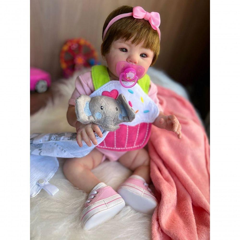 Bebê Reborn Alice - Kit Completo Corpo Do Bebê Tecido - 2