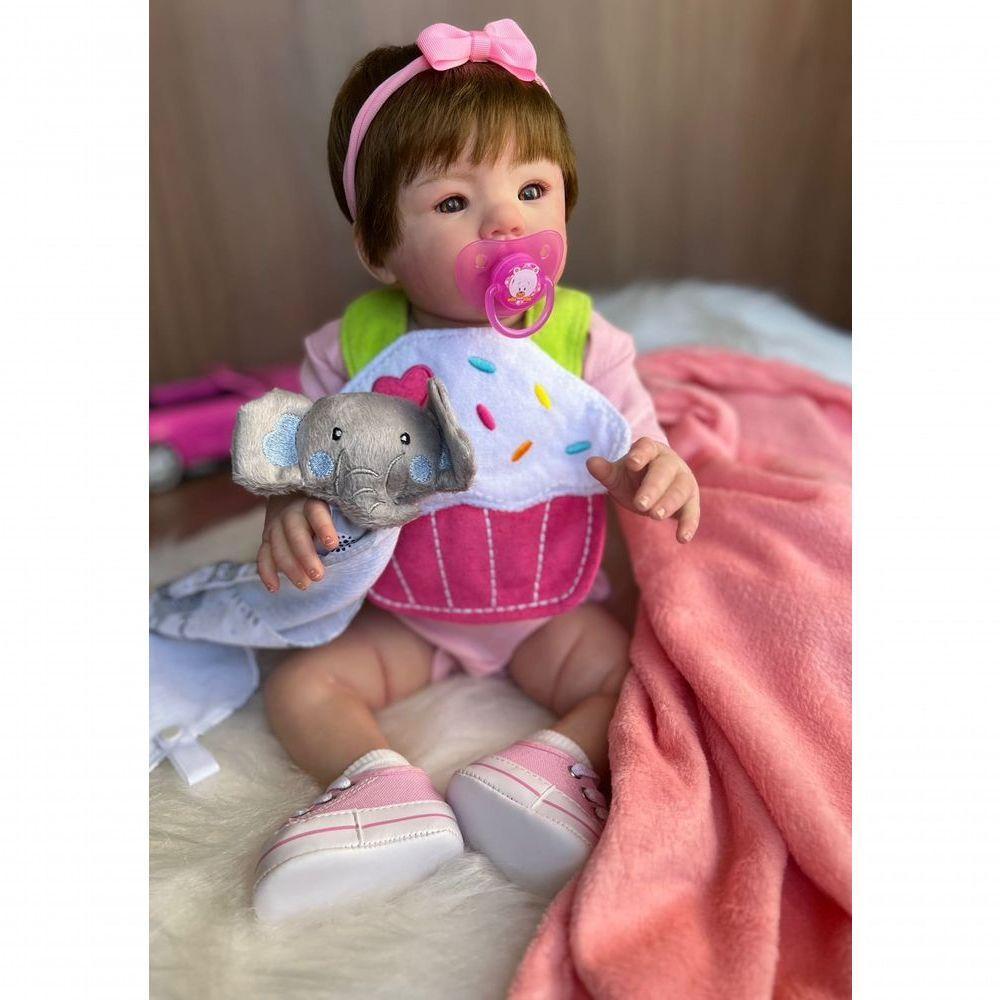 Bebê Reborn Alice - Kit Completo Corpo Do Bebê Tecido - 3