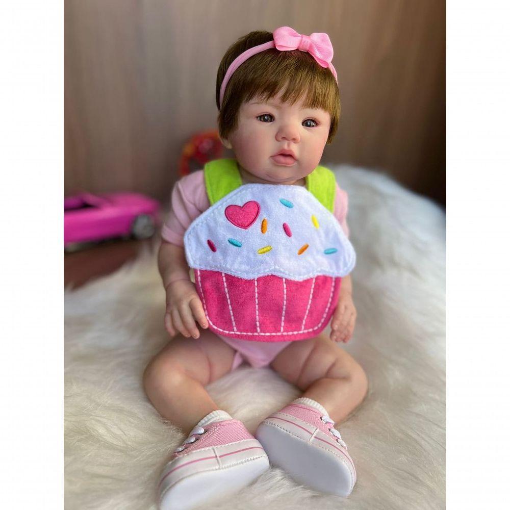Bebê Reborn Alice - Kit Completo Corpo Do Bebê Tecido - 4