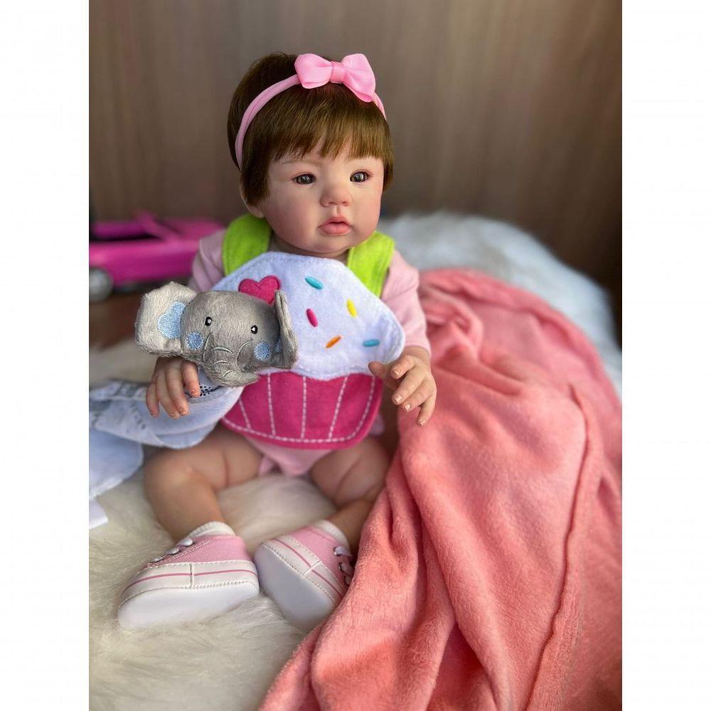 Bebê Reborn Alice - Kit Completo Corpo Do Bebê Tecido - 5