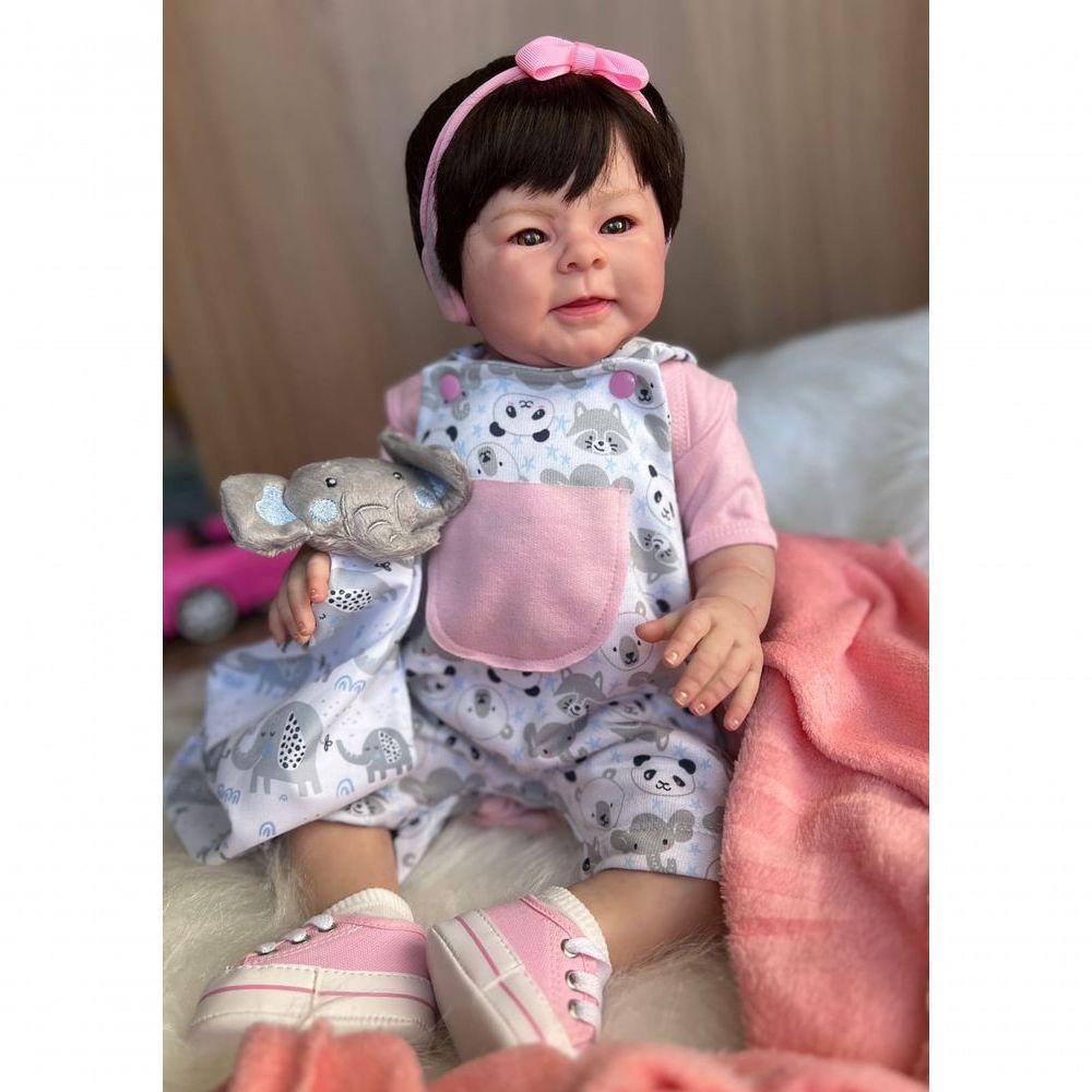 Bebê Reborn Clara - Kit Completo Corpo Do Bebê Tecido - 5