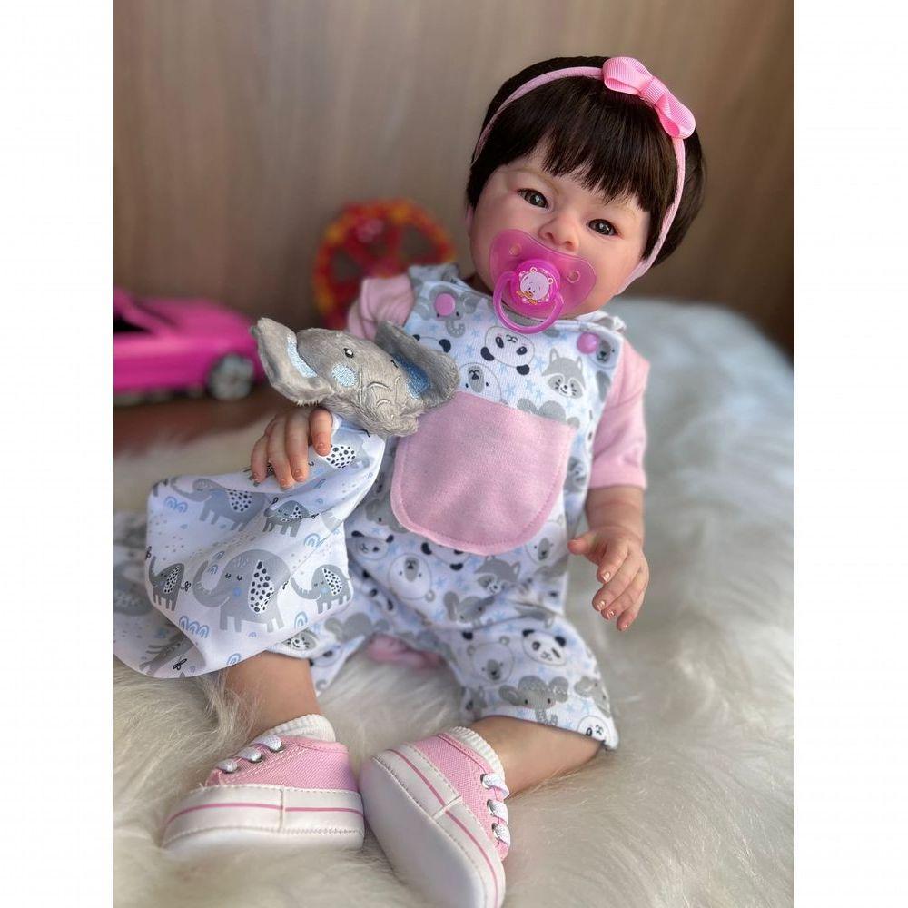 Bebê Reborn Clara - Kit Completo Corpo Do Bebê Tecido - 7