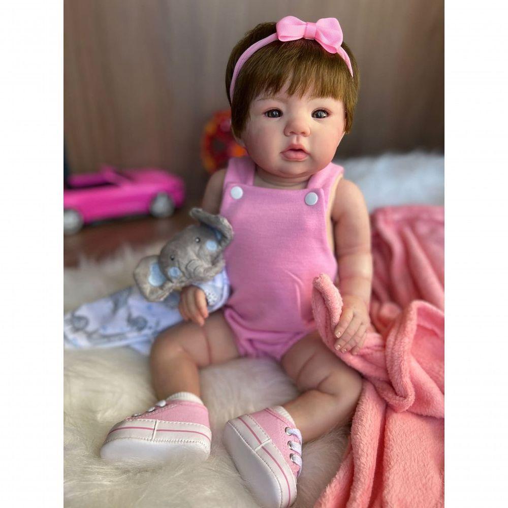 Bebê Reborn Bia - Kit Completo Corpo Do Bebê Tecido - 1