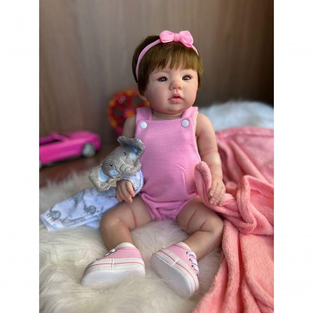 Bebê Reborn Bia - Kit Completo Corpo Do Bebê Tecido - 5