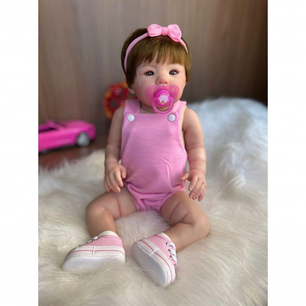Bebê Reborn Bia - Kit Completo Corpo Do Bebê Tecido - 6