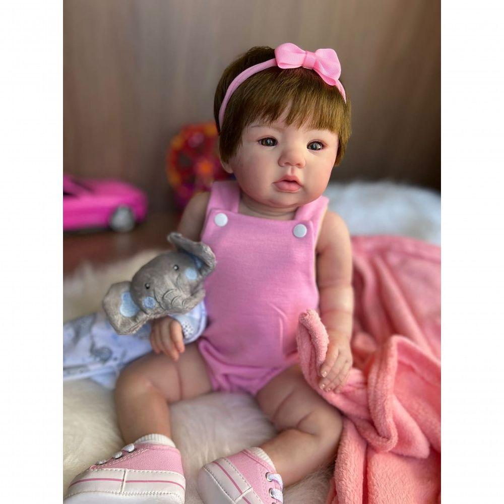 Bebê Reborn Bia - Kit Completo Corpo Do Bebê Tecido - 9