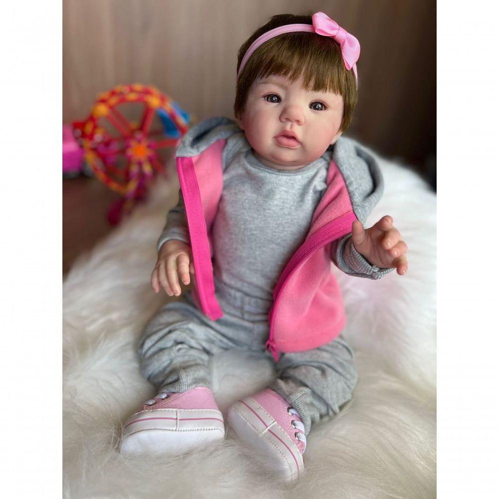 Bebê Reborn Helena - Kit Completo Corpo Do Bebê Tecido - 1