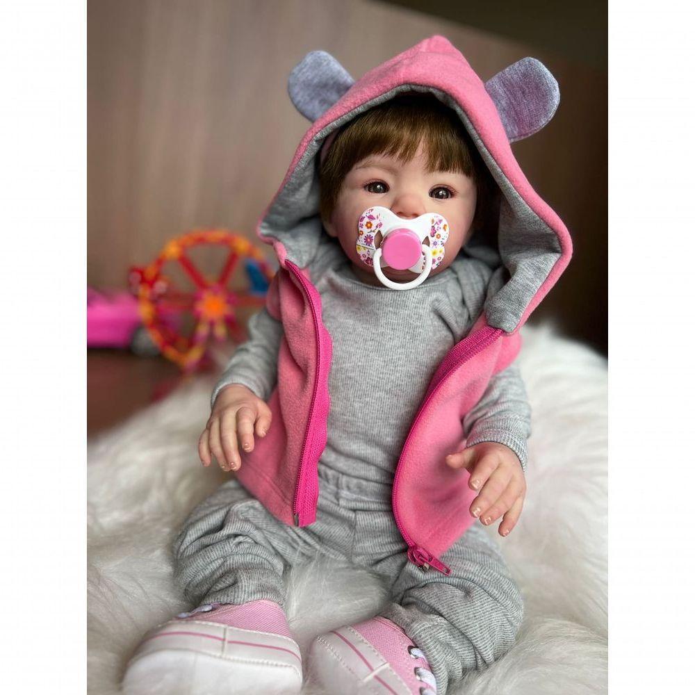 Bebê Reborn Helena - Kit Completo Corpo Do Bebê Tecido - 3