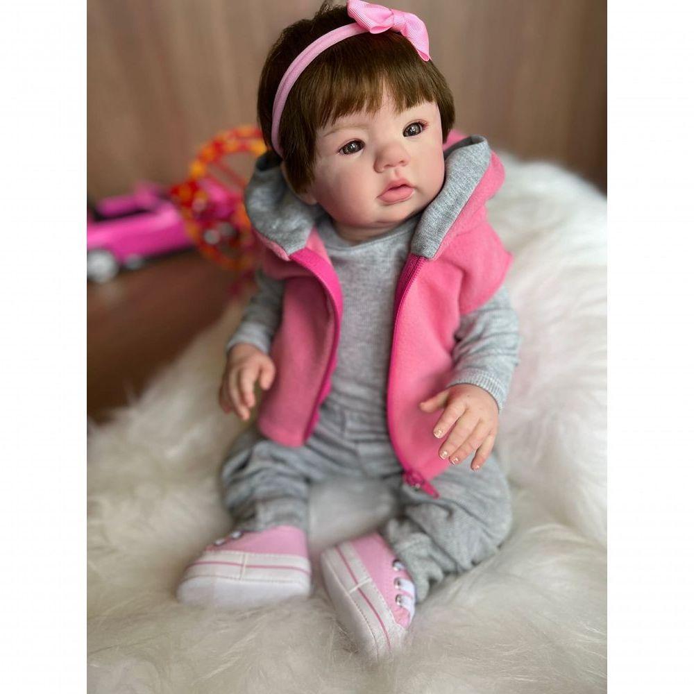 Bebê Reborn Helena - Kit Completo Corpo Do Bebê Tecido - 4