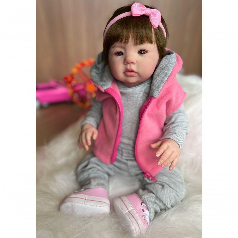 Bebê Reborn Helena - Kit Completo Corpo Do Bebê Tecido - 6