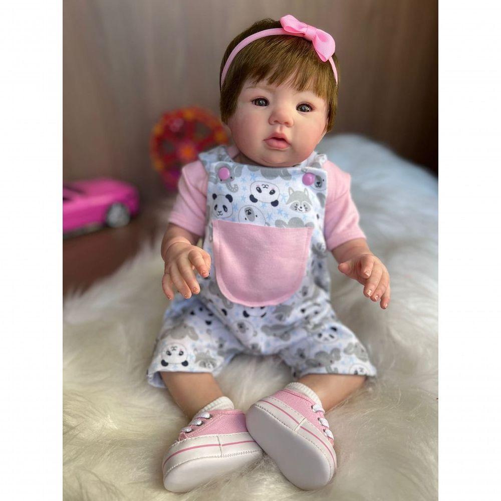 Bebê Reborn Julia - Kit Completo Corpo Do Bebê Tecido - 4