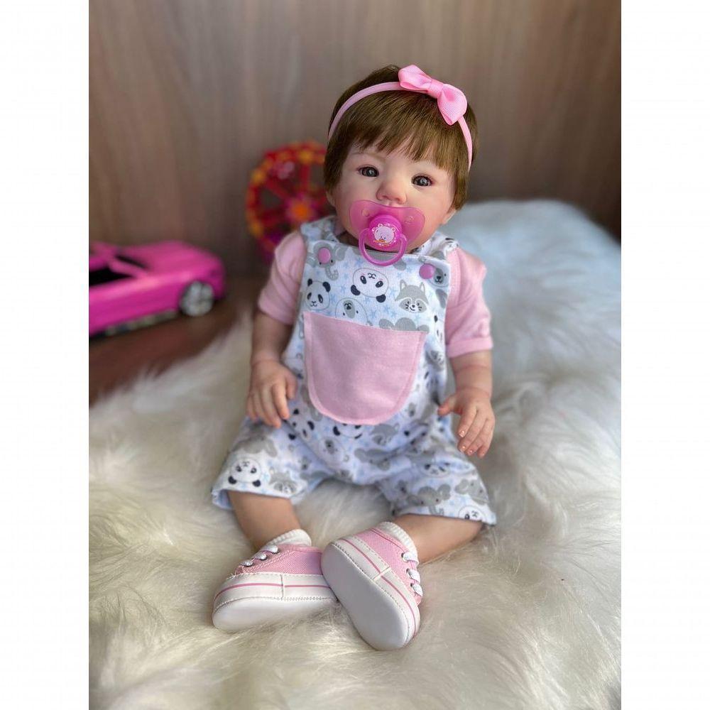 Bebê Reborn Julia - Kit Completo Corpo Do Bebê Tecido - 5