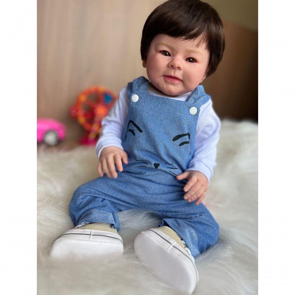 Bebê Reborn Miguel - Kit Completo Corpo Do Bebê Tecido - 1