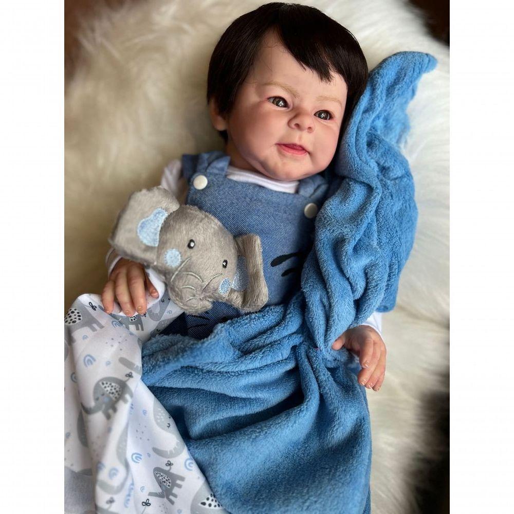 Bebê Reborn Miguel - Kit Completo Corpo Do Bebê Tecido - 9