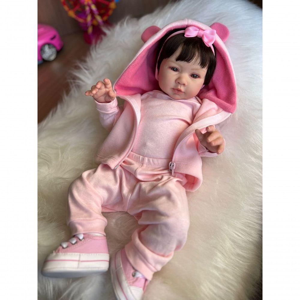 Bebê Reborn Manu - Kit Completo Corpo Do Bebê Tecido - 1