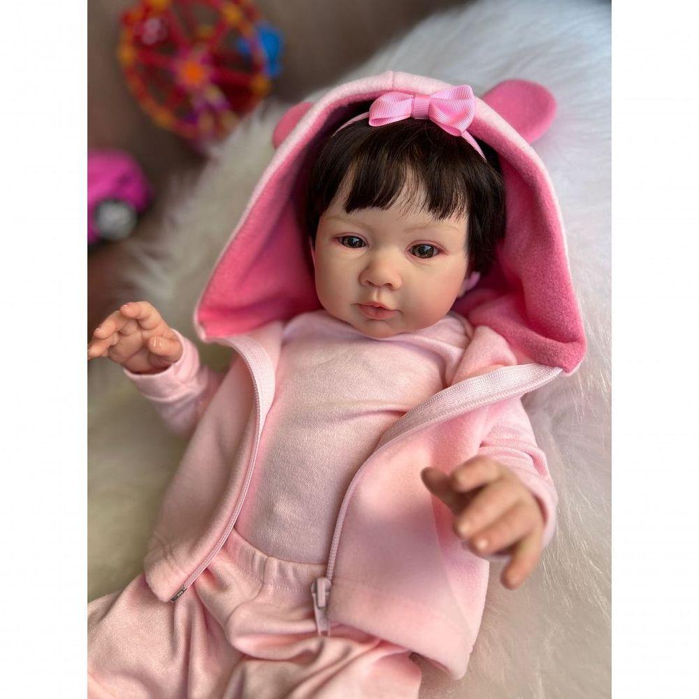 Bebê Reborn Manu - Kit Completo Corpo Do Bebê Tecido - 3