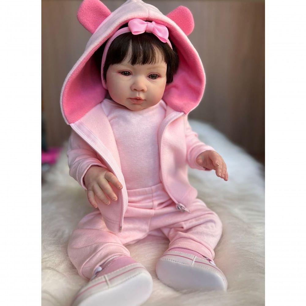 Bebê Reborn Manu - Kit Completo Corpo Do Bebê Tecido - 10