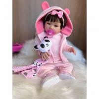 Bebê Reborn Manu - Kit Completo Corpo Do Bebê Tecido - 6