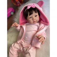 Bebê Reborn Manu - Kit Completo Corpo Do Bebê Tecido - 9