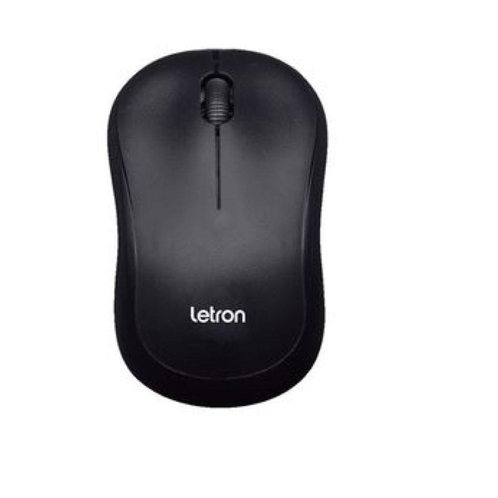 Mouse Sem Fio Letron Compacto 3 Botoes 800 Dpi Black Square - 1