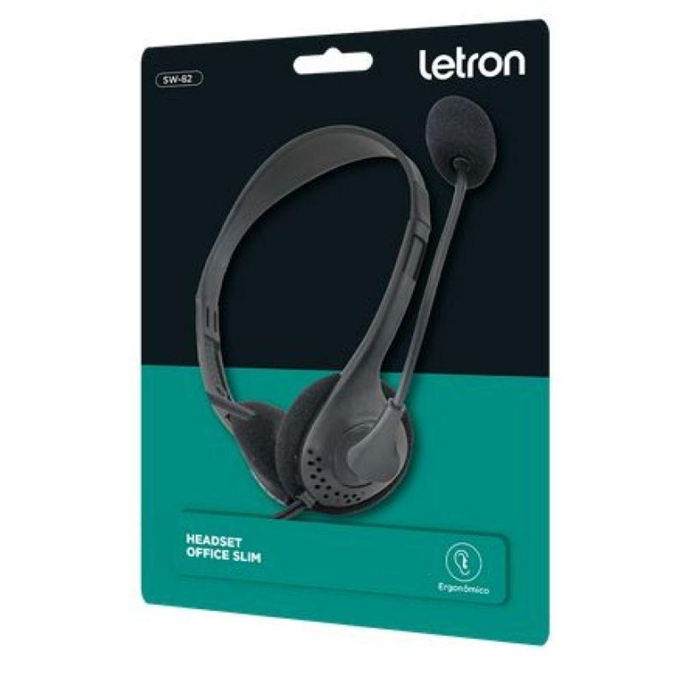 Fone De Ouvido Com Mic P2 Letron Office Slim Estereo Driver - 2