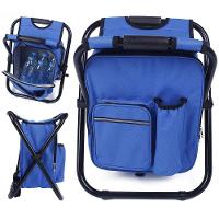 Cadeira Mochila Banqueta Bolsa Semi Termica 2 Em 1 Banco Dobravel - 1