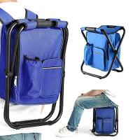 Cadeira Mochila Banqueta Bolsa Semi Termica 2 Em 1 Banco Dobravel